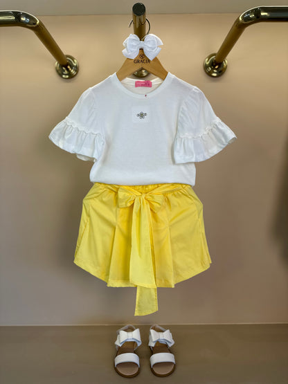 Conjunto Infantil Blusa e Shorts Petit Sunny - Momi