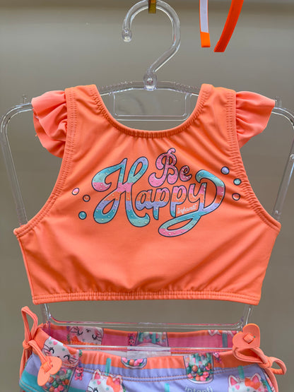Biquíni Infantil Cropped Laranjinha - Infanti