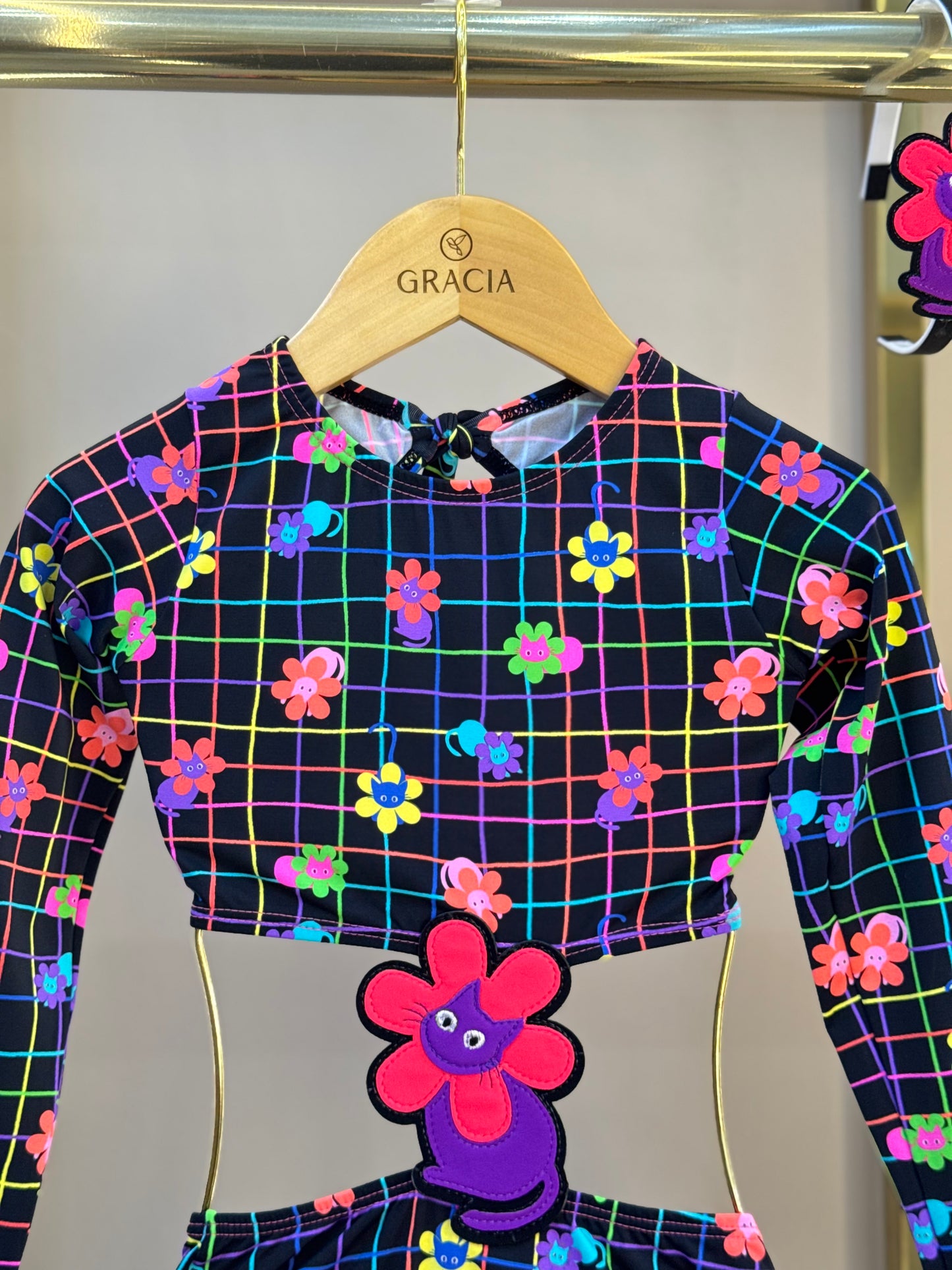 Maiô Infantil Antonela Cats -Siri Kids