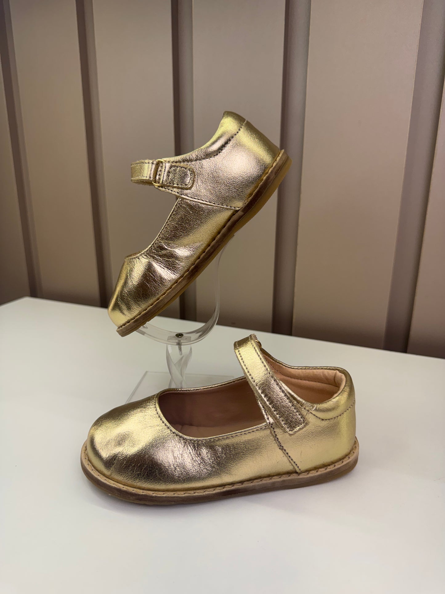 Sapatilha Infantil Mariah Retrô Dourada - Gracia