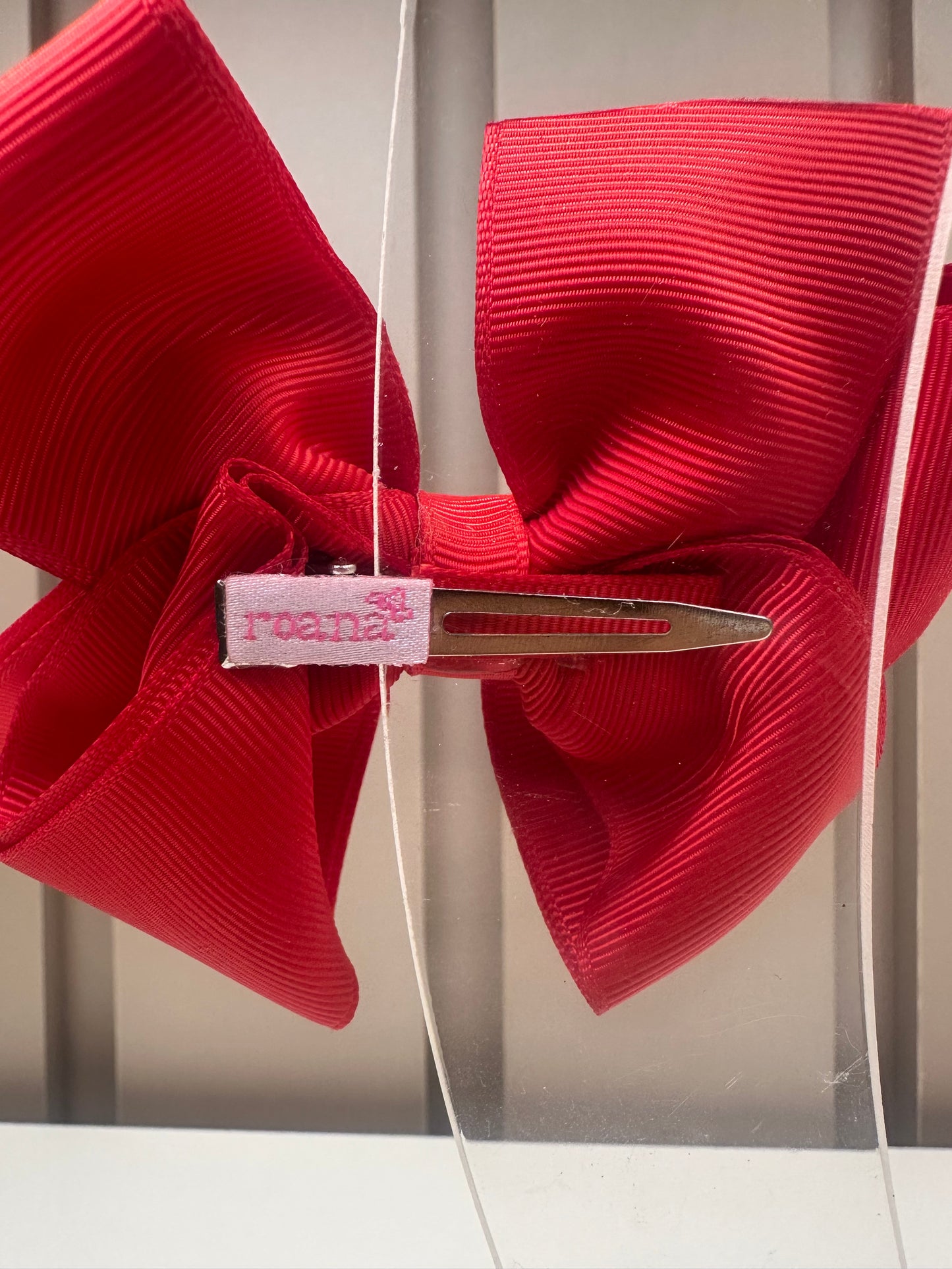 Laço Infantil Gorgurão Básico Vermelho - Roana