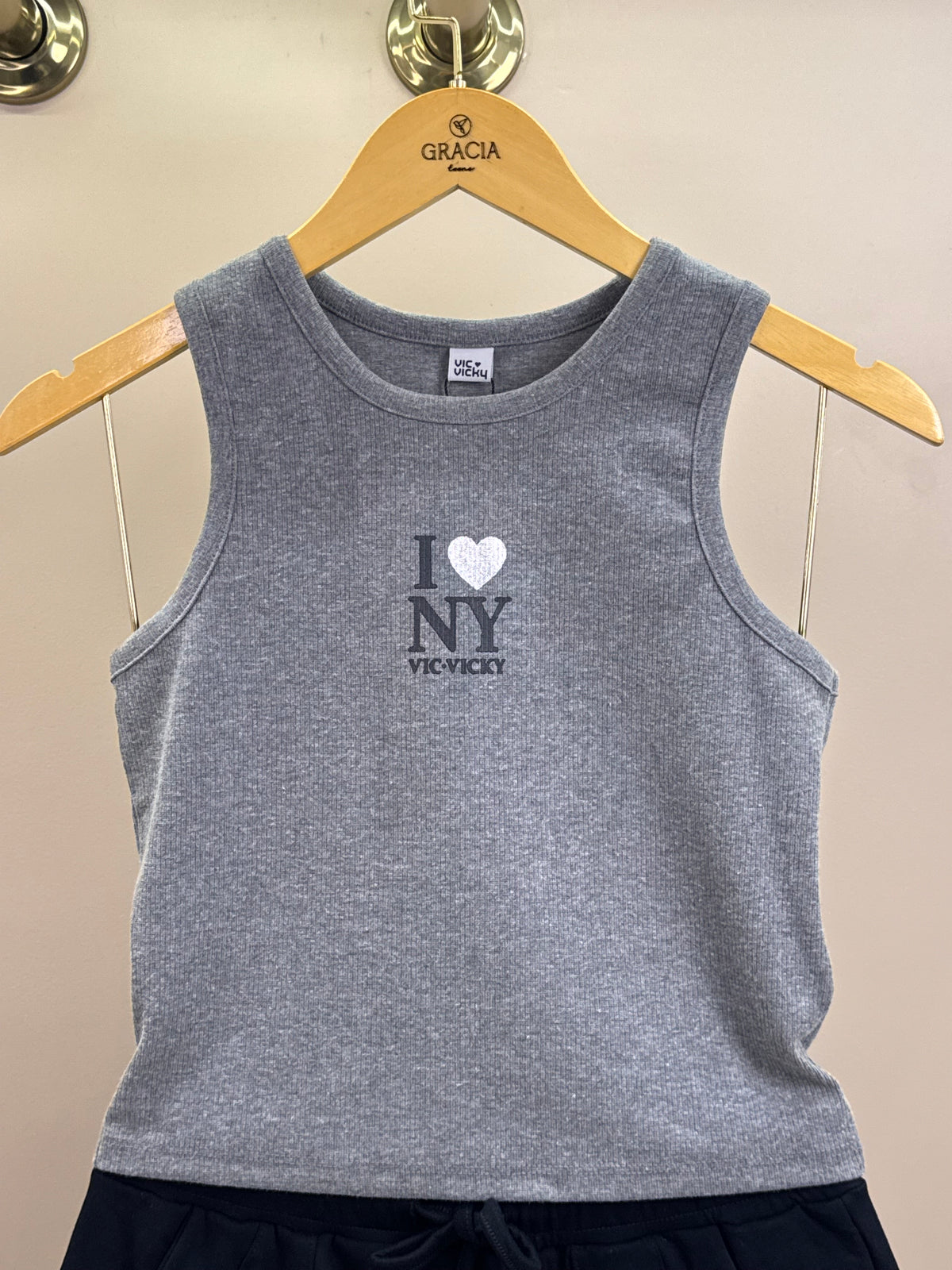 Conjunto Teen Blusa Regata e Short-Saia Molevisco - Vic Vick