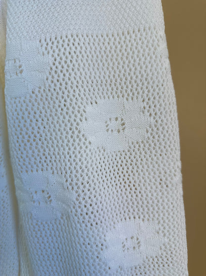 Calça Infantil Tricot Ponto Rendado Flores - Pituchinhus
