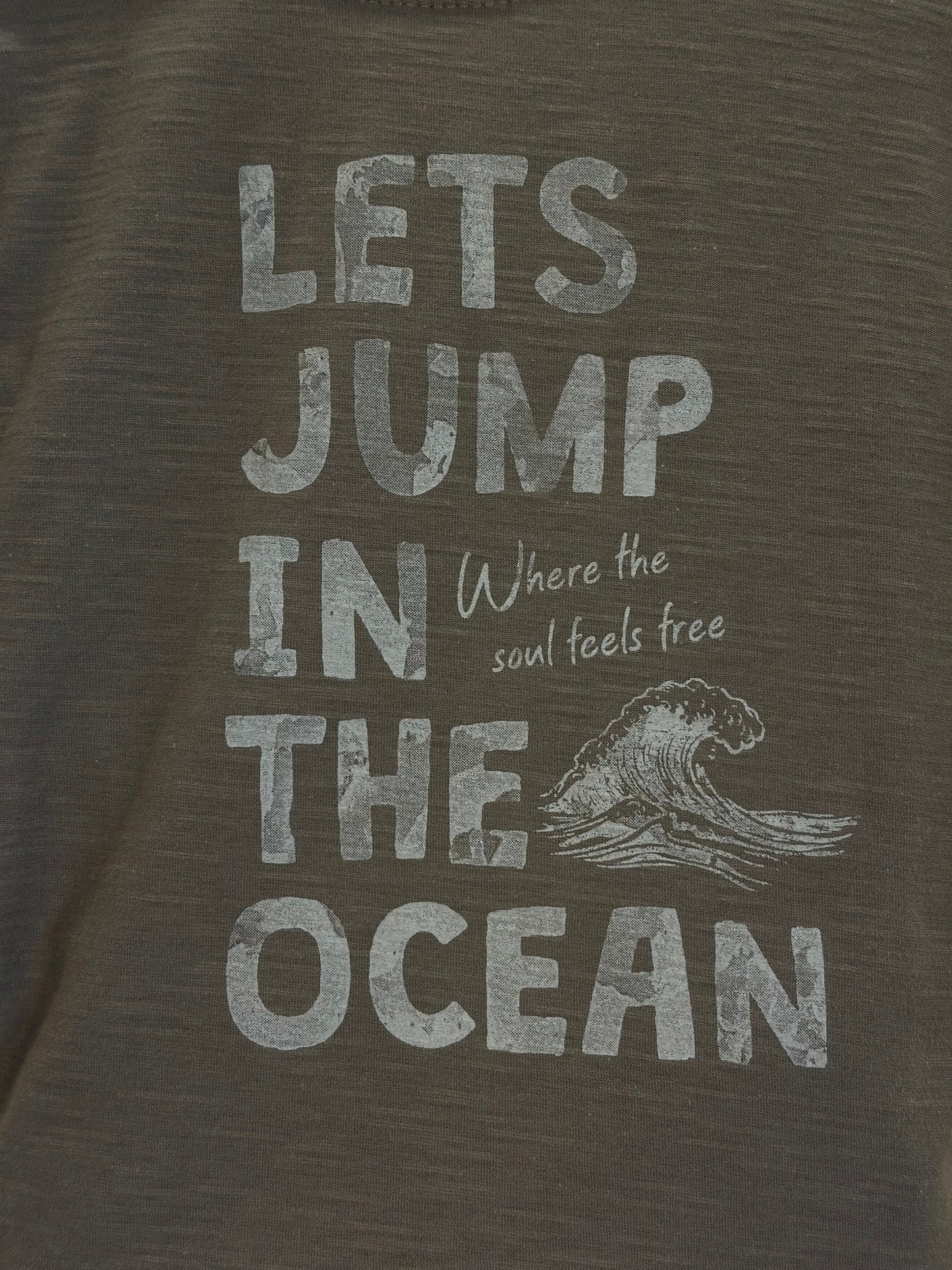 Conjunto Infantil Camiseta Marrom e Bermuda Sarja Off White - Little Johnny
