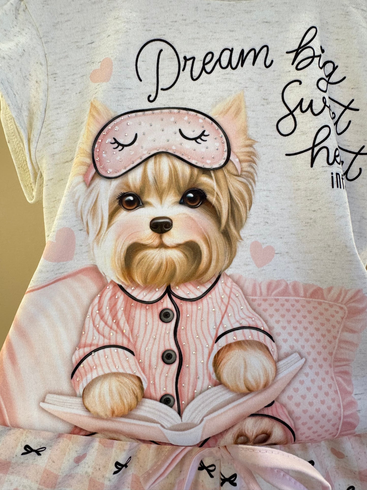 Pijama Infantil Blusa York Dream e Shorts Lacinhos - Infanti