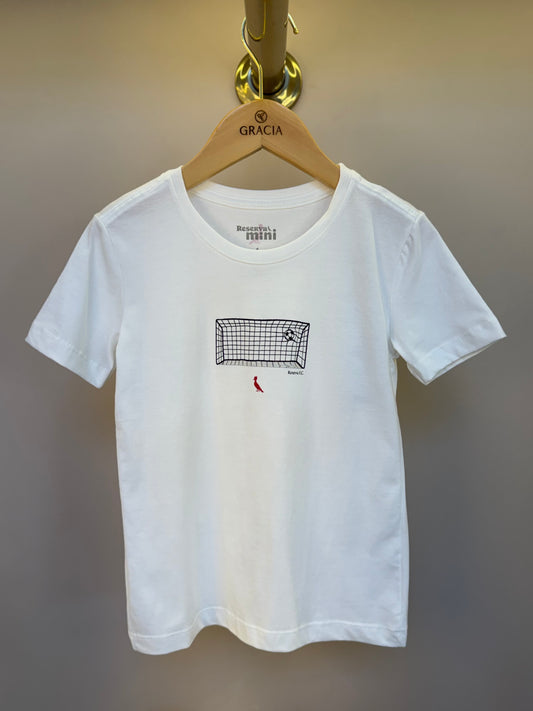 Camiseta Infantil Algodão Score Off White - Reserva Mini