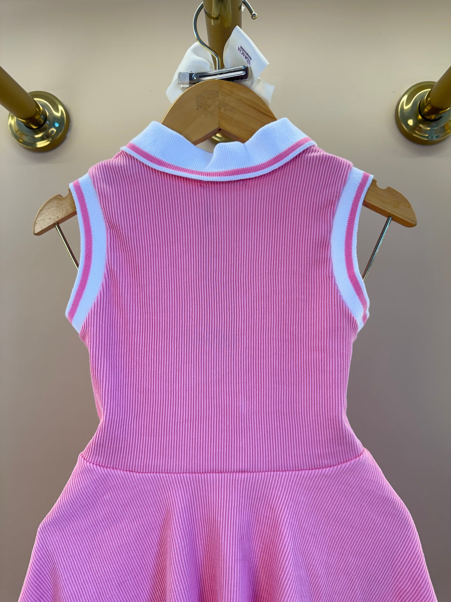 Vestido Infantil Gola Polo Rosa - Infanti