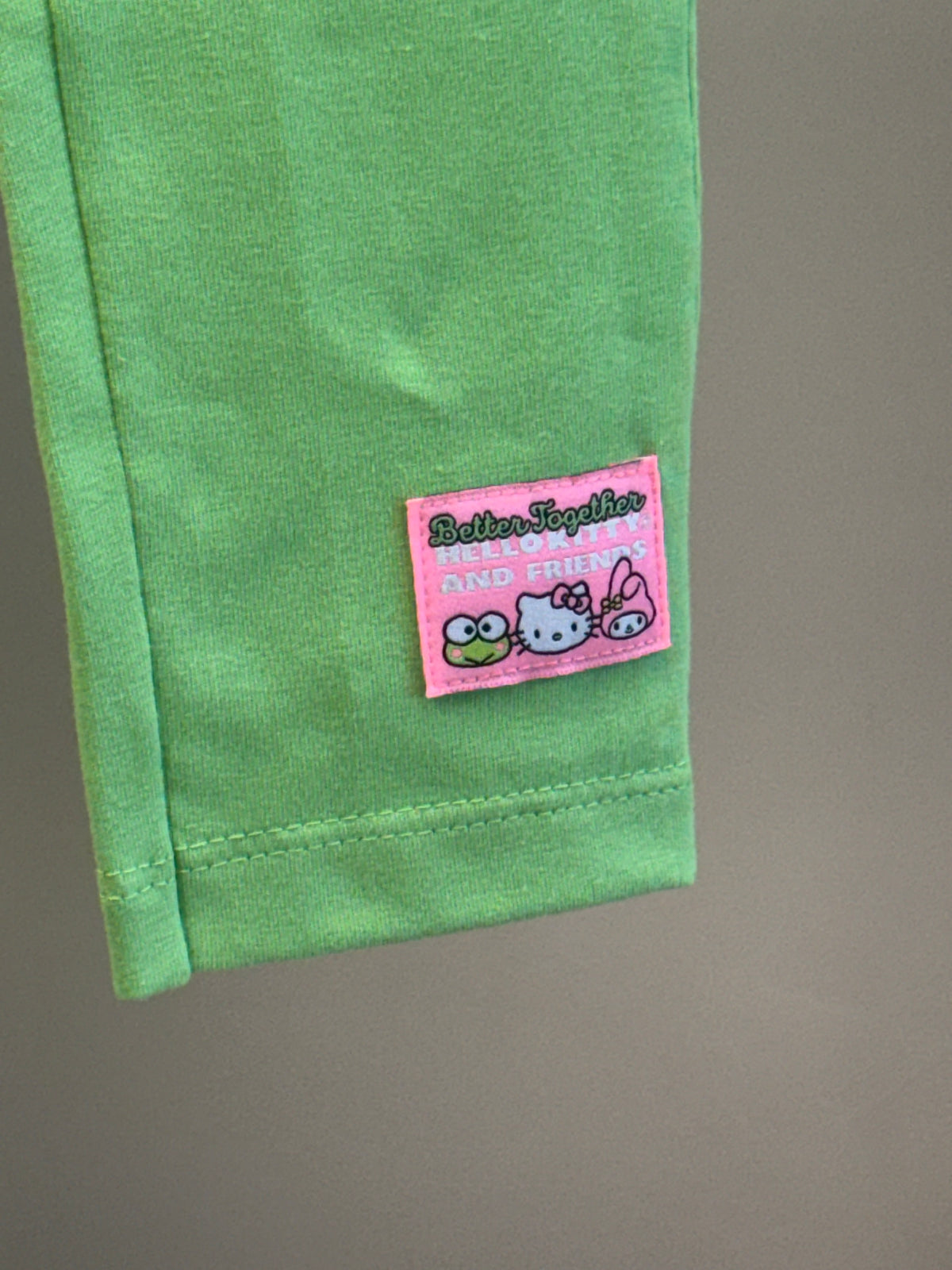 Conjunto Infantil Blusa Hello Kitty e Calça Legging Verde - Momi