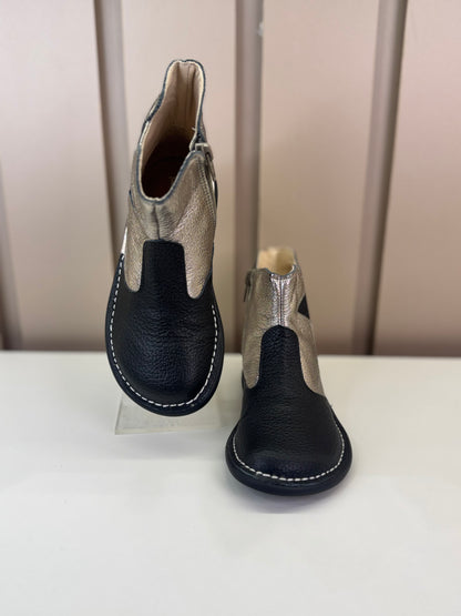 Bota Infantil Galáxia Preto e Metal - Petit Cheval
