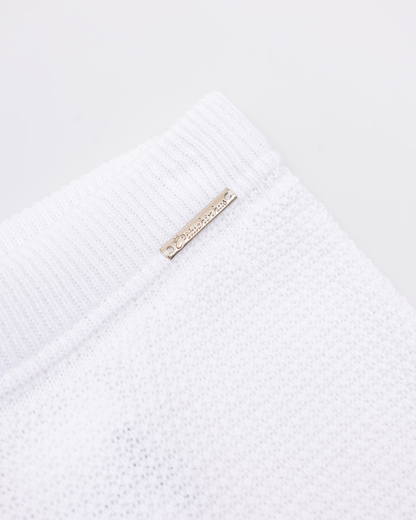 Calça Infantil Tricot Ponto Rendado Flores - Pituchinhus