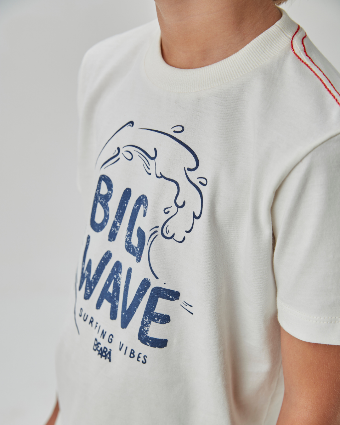 Conjunto Infantil Camiseta Algodão Big Wave e Bermuda Marinho - Beabá