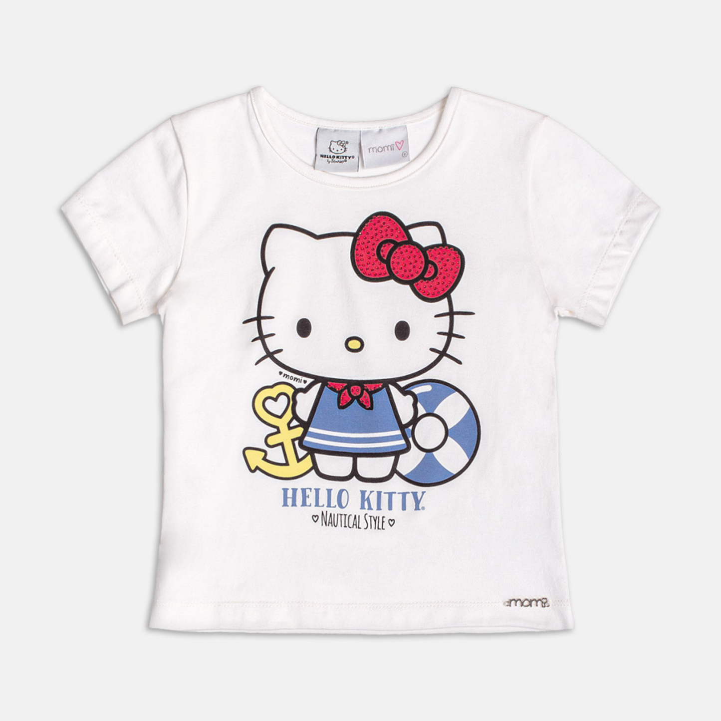 Conjunto Infantil Blusa Hello Kitty Navy e Saia Pregas - Momi PRÉ-VENDA