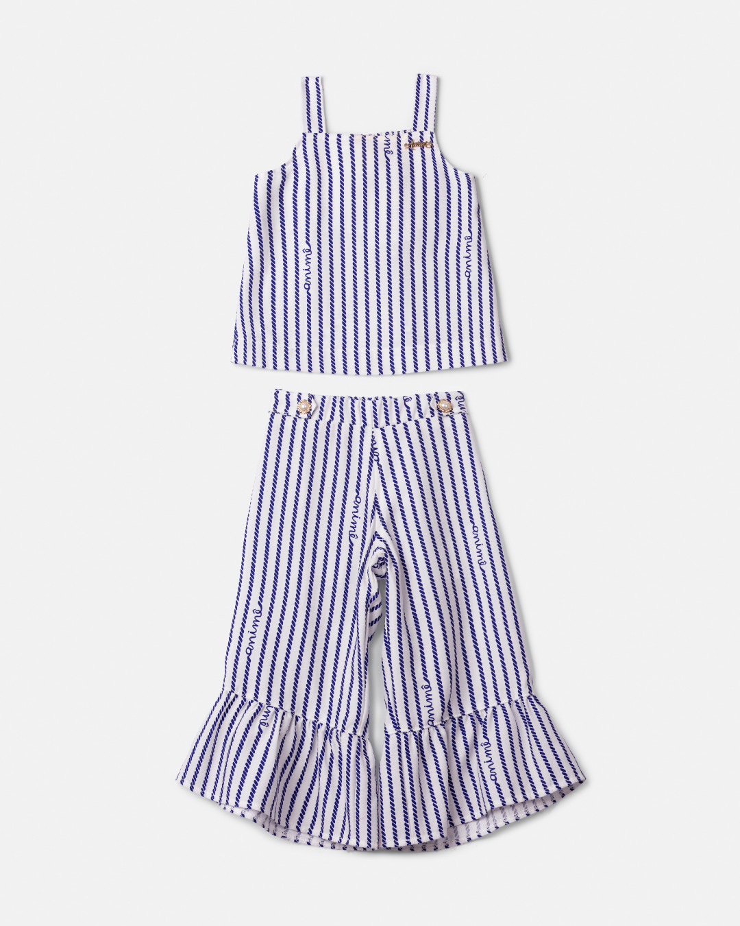 Conjunto Blusa e Calça Listra de Giz - Animê