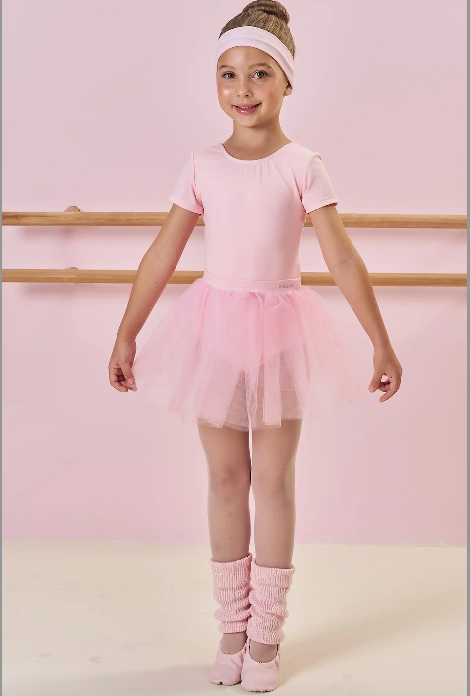 Saia Infantil Tule Rosa Claro - Infanti