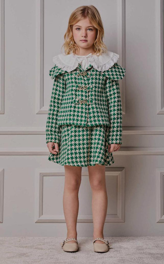 Casaco Infantil de Tweed Xadrez - Animê