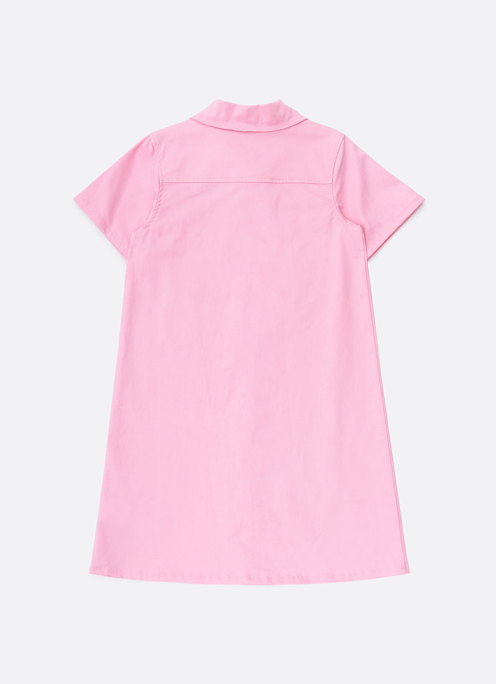Vestido Infantil Sarja Bolsos Patches Barbie Rosa Romântico - Pituchinhus
