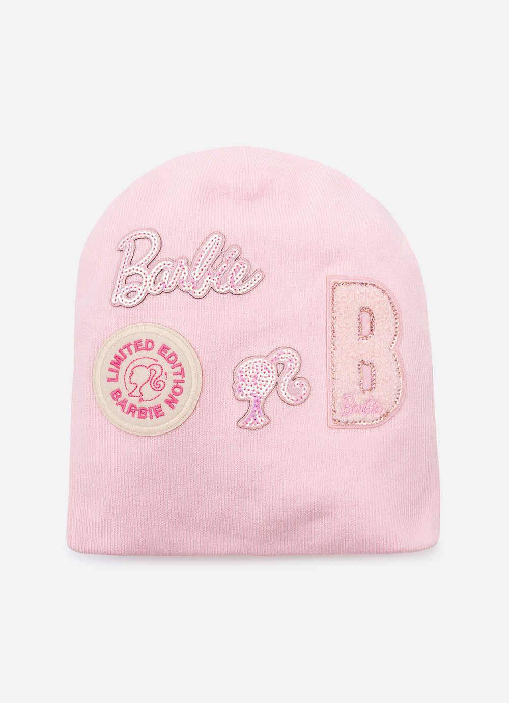 Touca Infantil Tricot Multipatches Barbie Sugar Rose - Pituchinhus