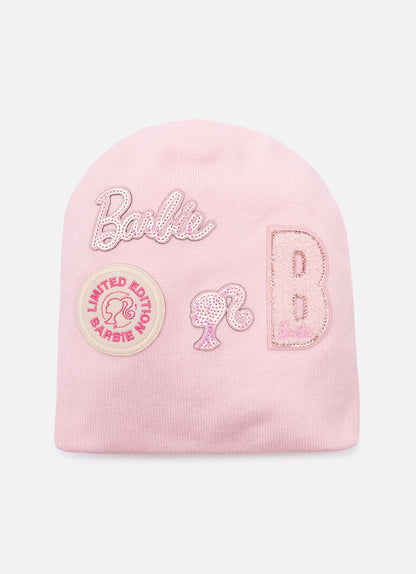 Touca Infantil Tricot Multipatches Barbie Sugar Rose - Pituchinhus