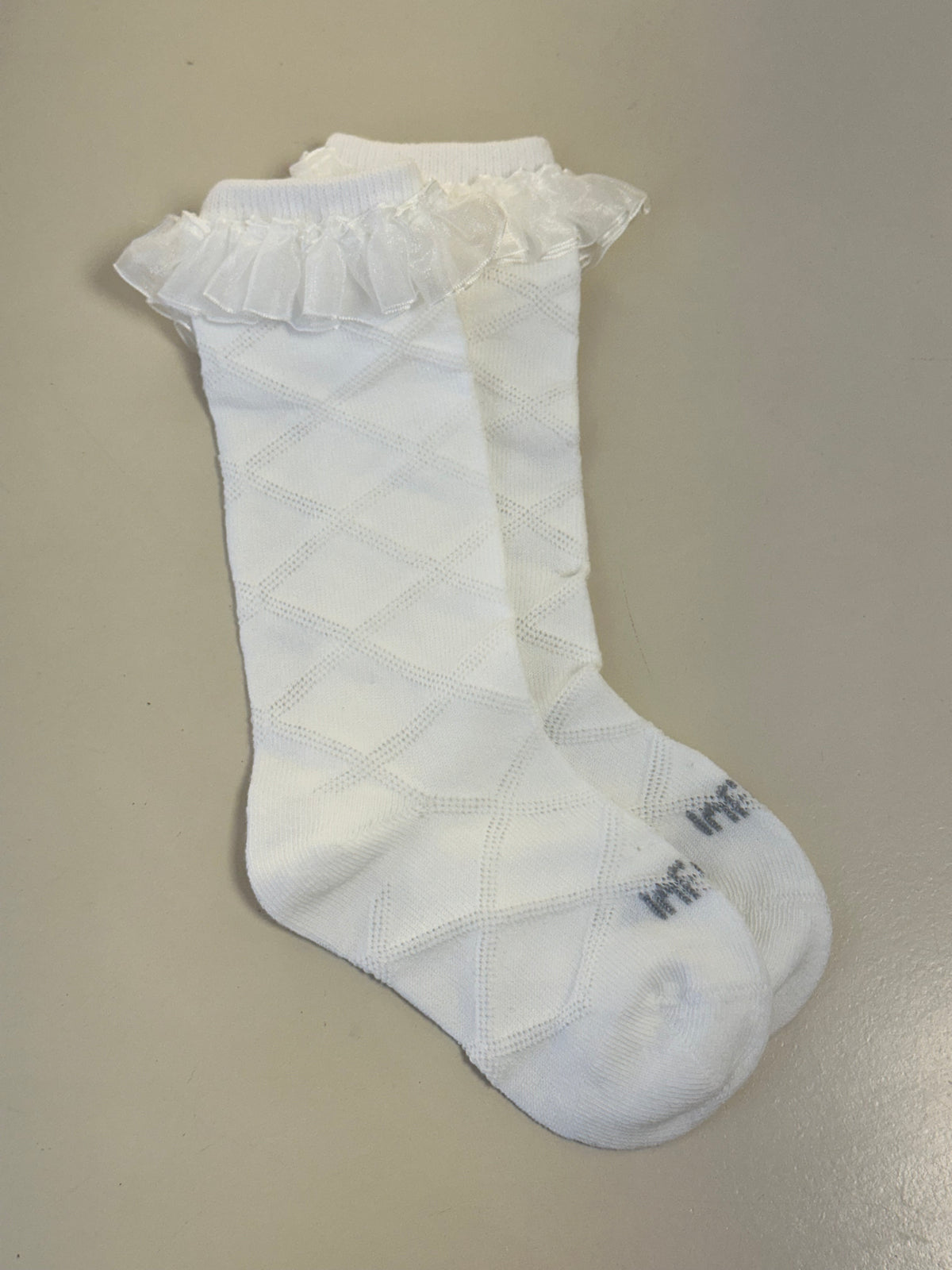 Meia Bebê Clássica 3/4 Off White - Infanti