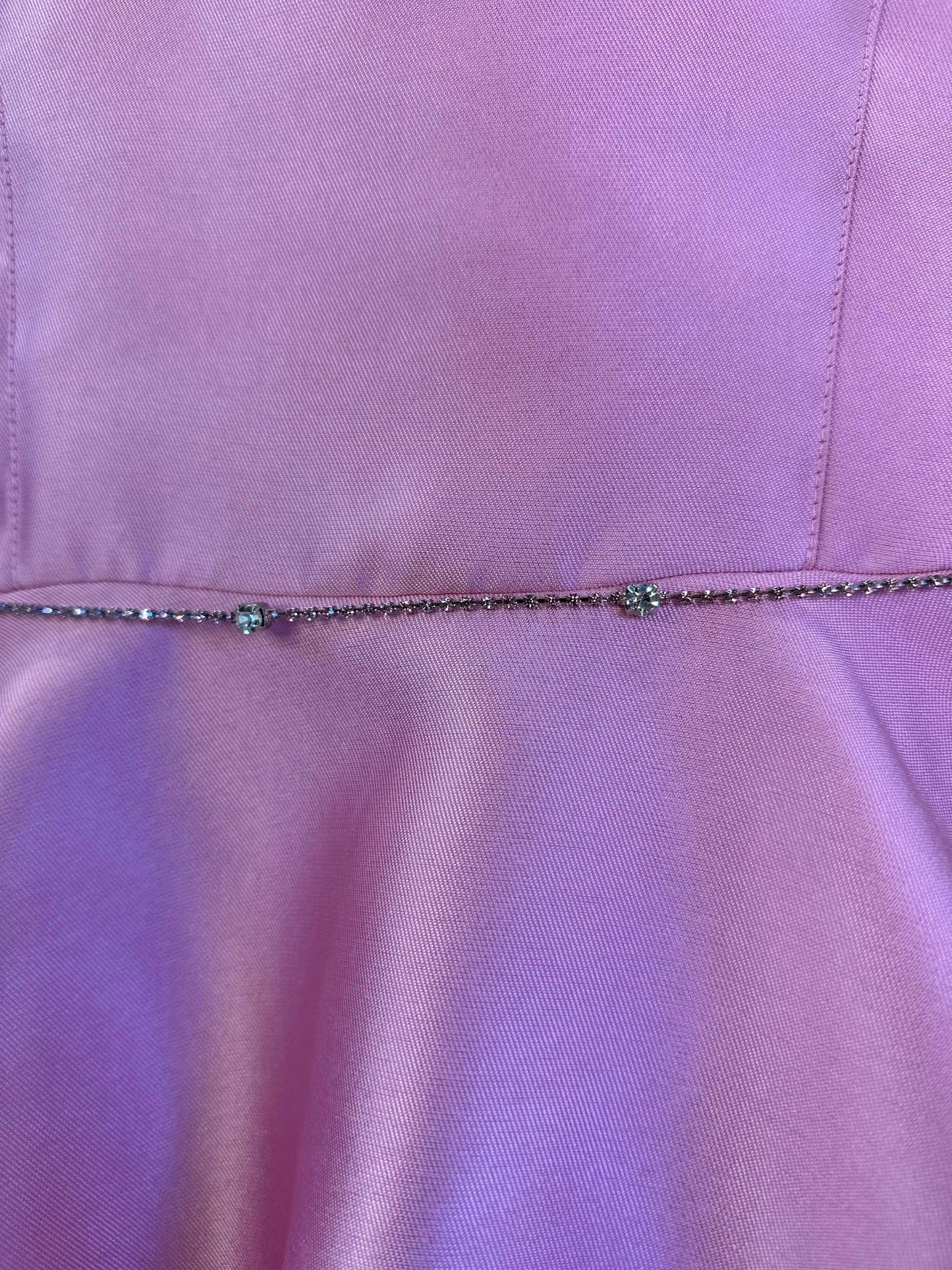 Vestido Infantil Balonê Zibeline Rosa Cinto Strass - Petit Cherie