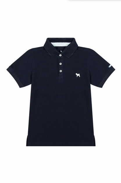 Camisa Polo Infantil Piquet Marinho - Charpey