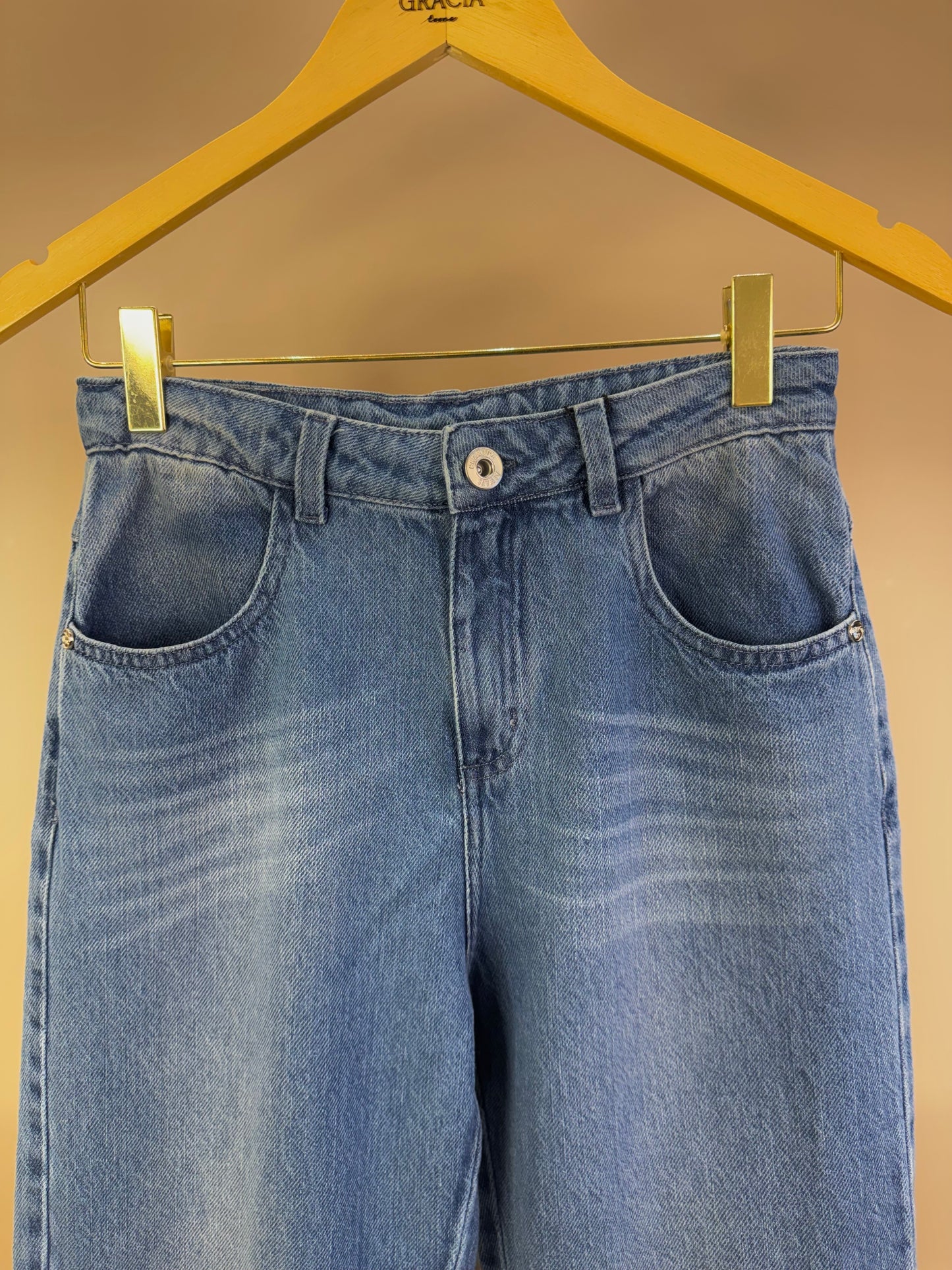 Calça Jeans Teen com Puídos - Two In
