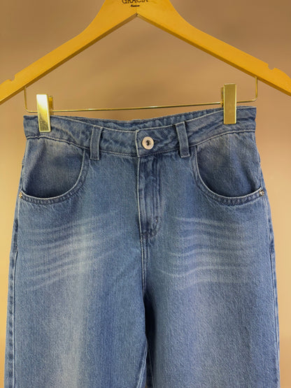 Calça Jeans Teen com Puídos - Two In
