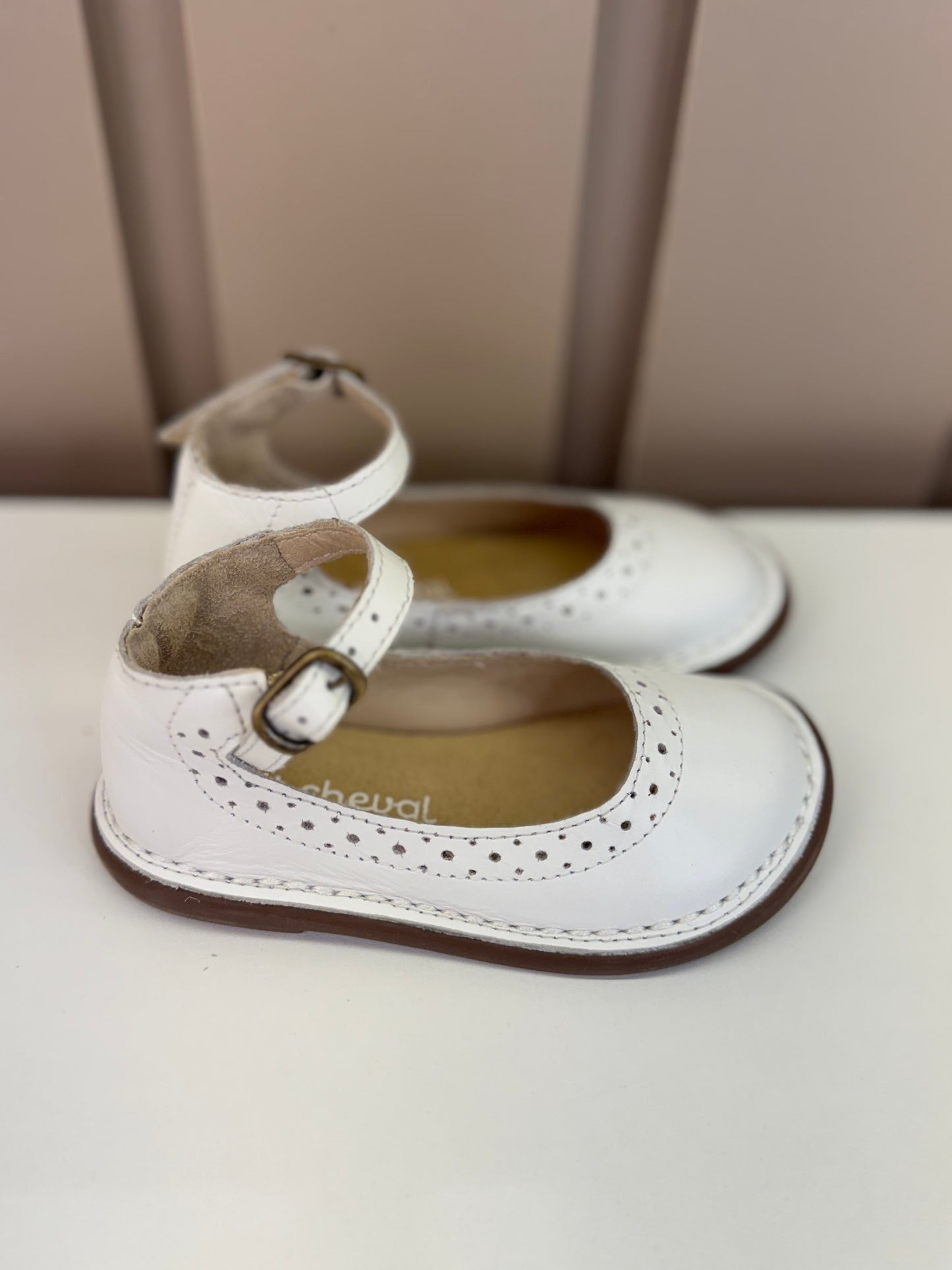 Sapato Infantil Patinete Branco - Petit Cheval