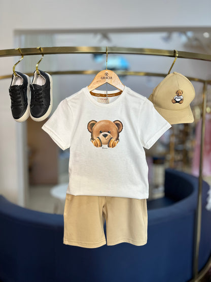 Boné Infantil Teddy Bege - Dame