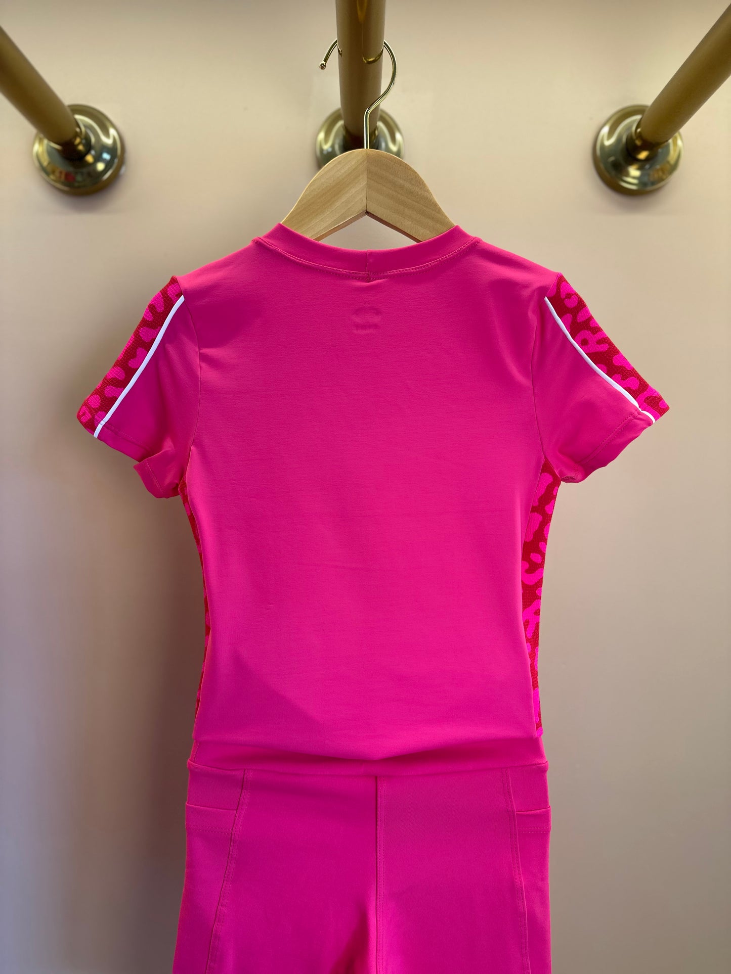 Conjunto Infantil Blusa Bia e Bermuda Eloisa Maxxi Oncinha Pink - Siri Sport