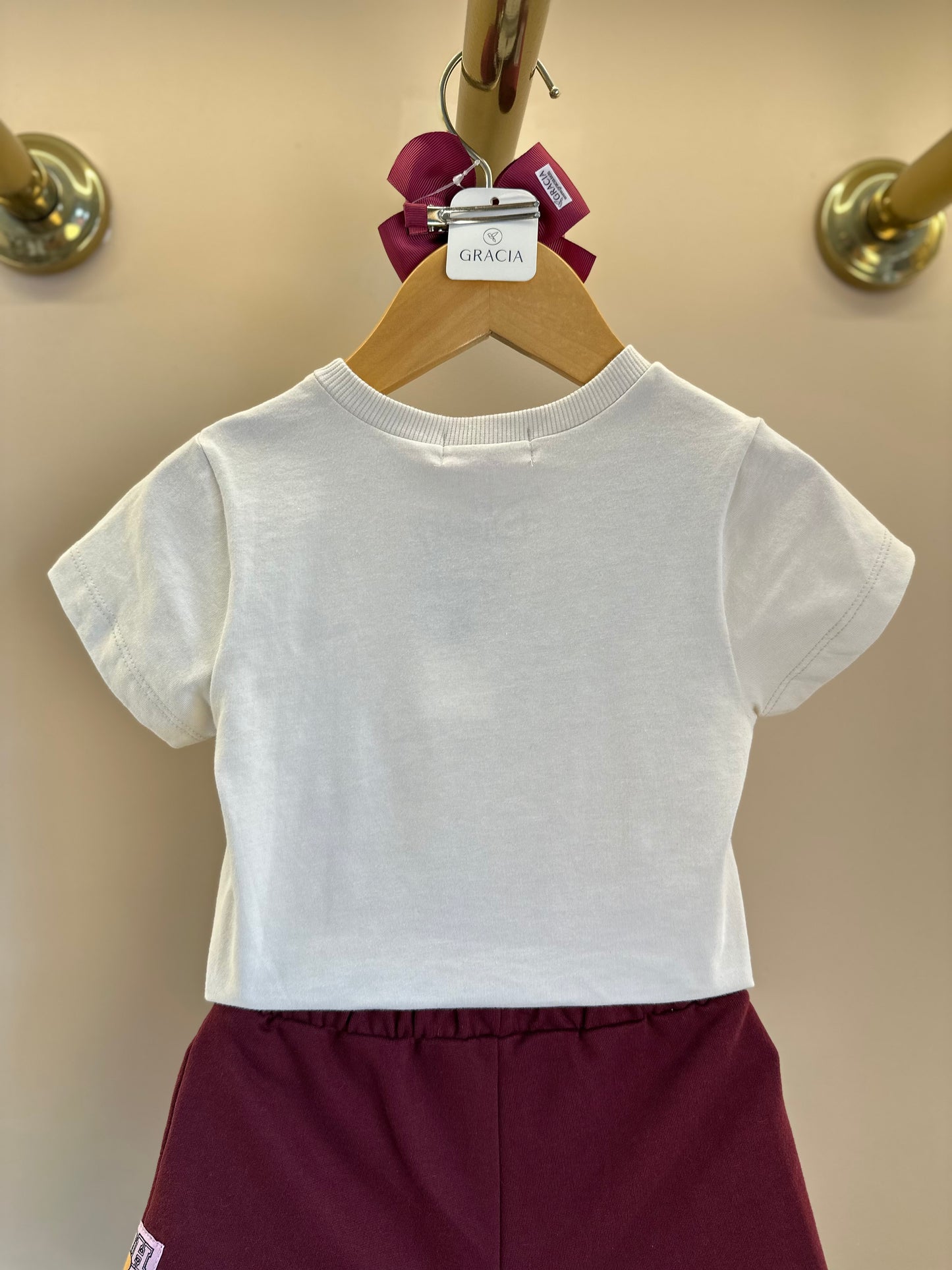 Conjunto Infantil Blusa Ursinho Pooh e Shorts Moletom - Momi
