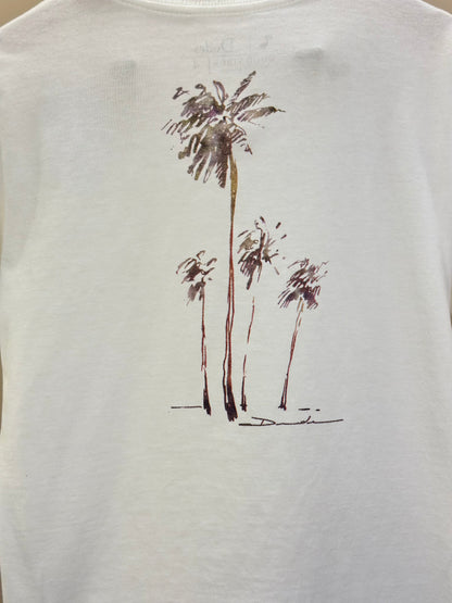 Camiseta Infantil Algodão Style Coqueiros Off White - Dudes