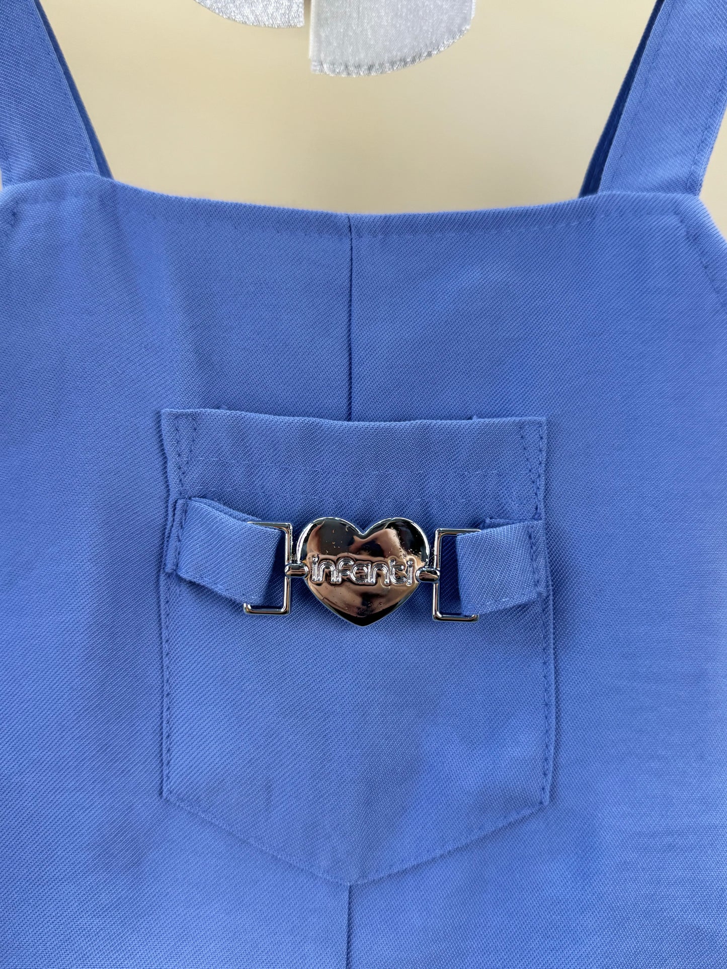 Conjunto Infantil Blusa com Alça e Short-Saia Azul Medio - Infanti