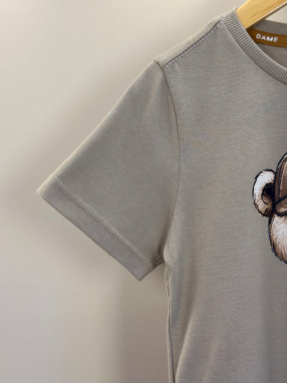 Camiseta Infantil Algodão Teddy Boné Fendi - Dame