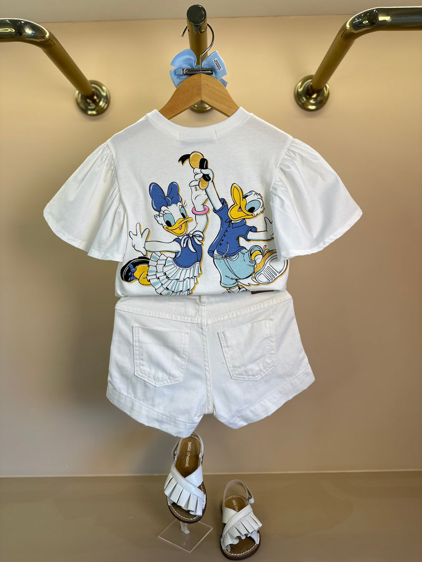 Shorts Infantil Sarja Off White - Animê