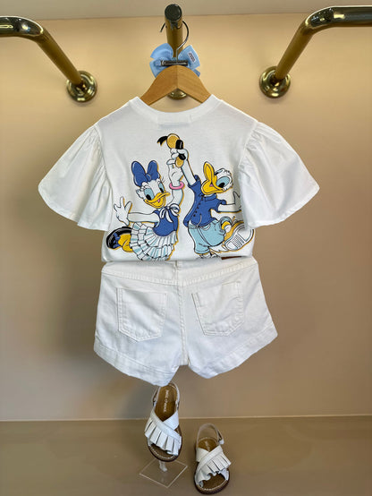 Shorts Infantil Sarja Off White - Animê