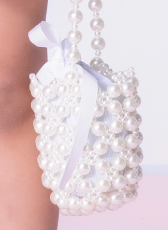 Bolsa Infantil Festa Pérolas Off White - Pituchinhus