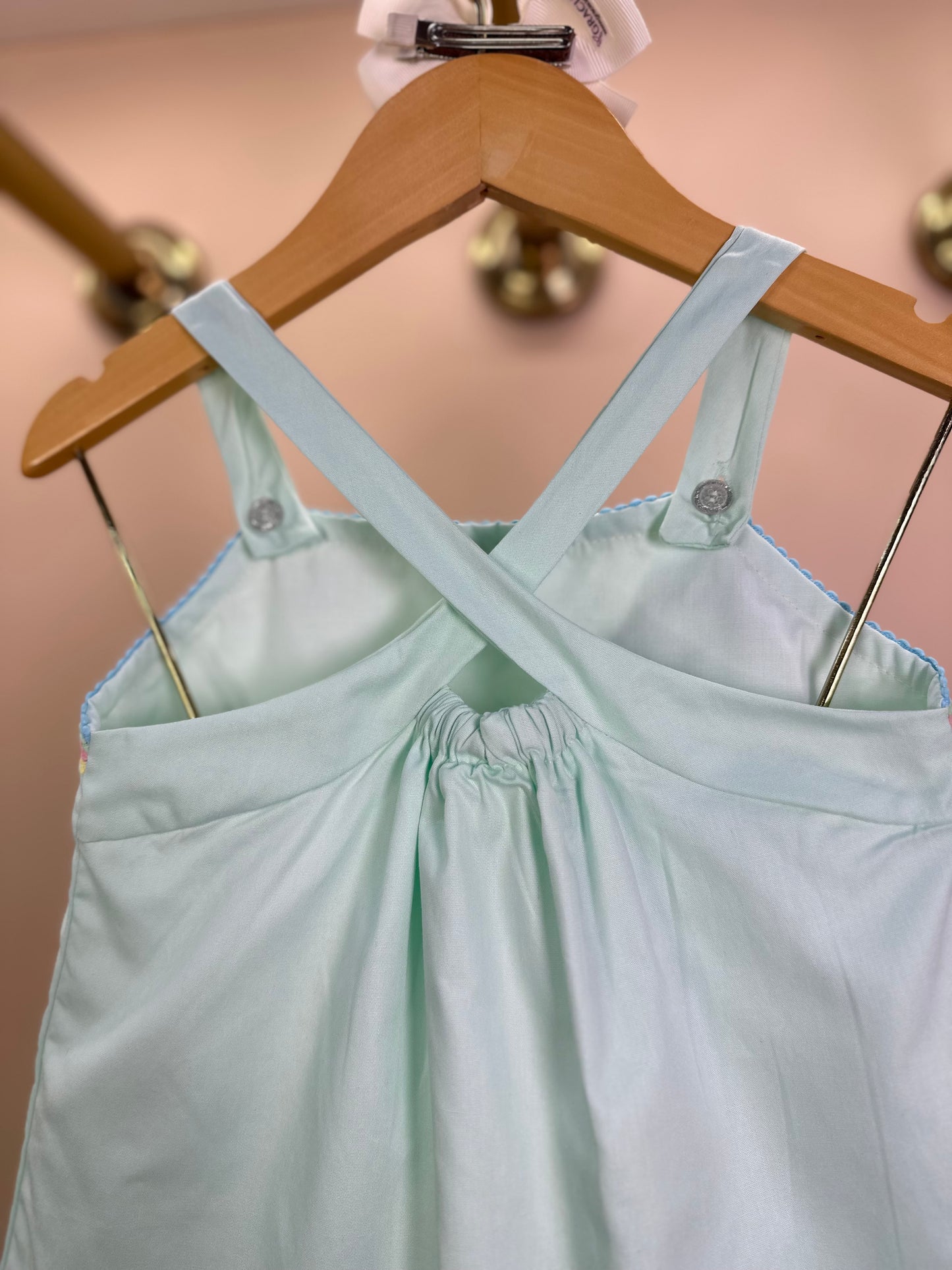 Vestido Infantil Algodão Jumper Verde Claro - Beabá