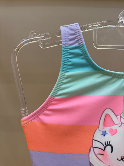 Maiô Infantil  Malha UV Dry UV 50+ Rosa - Infanti