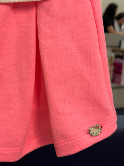 Conjunto Infantil Hello Kitty Blusa e Shorts Rosa - Momi