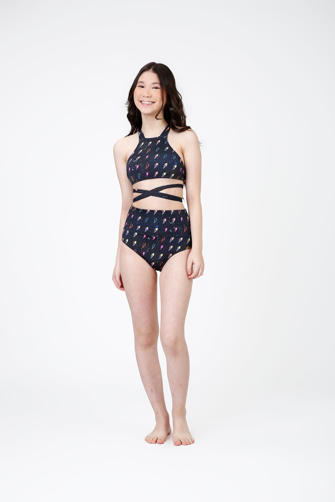 Biquíni Teen Cropped Maite Est. Thunder - Siri Kids