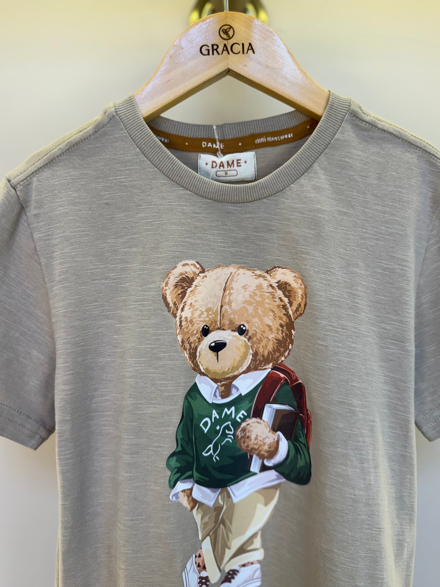 Camiseta Infantil Teddy Estudante Gelo - Dame