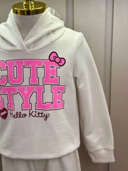 Conjunto Infantil Moletom Casaco Cute Style e Calça Hello Kitty - Momi