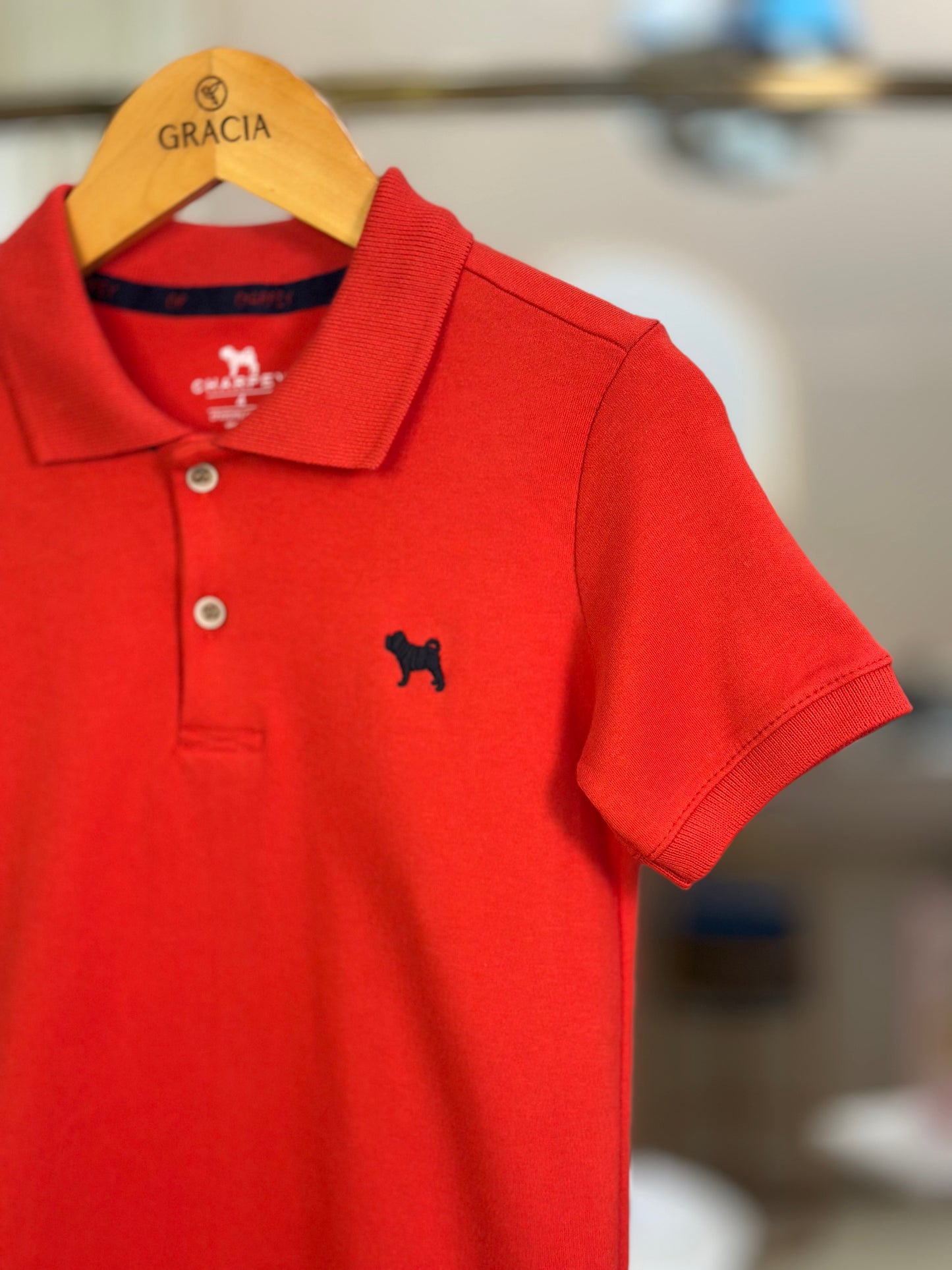 Polo Infantil Suedine Vermelha - Charpey