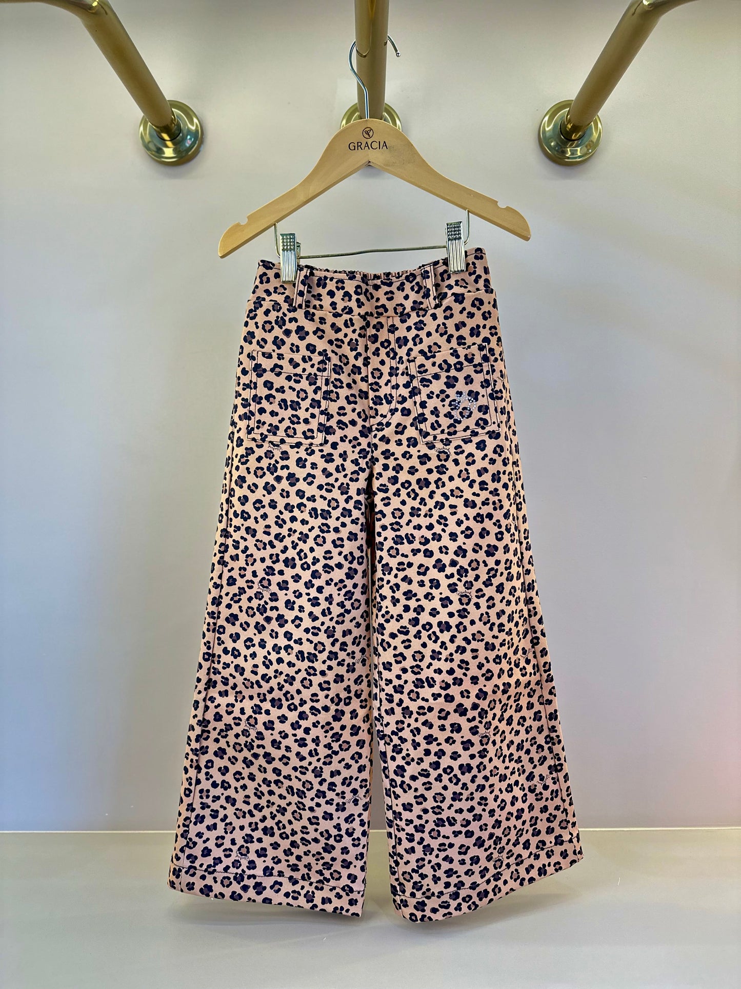 Calça Infantil Sarja Reta Bolsos Oncinha - Pituchinhus