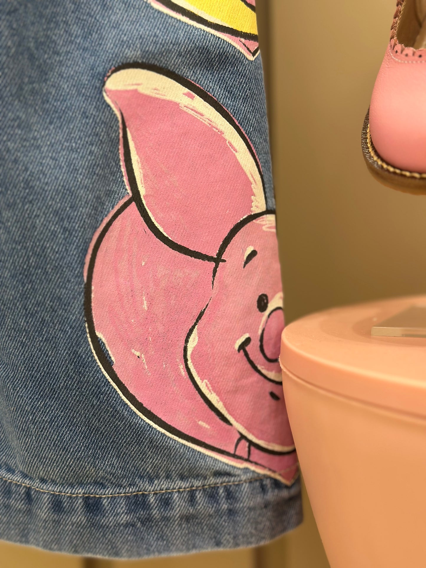 Conjunto Infantil Jaqueta Jeans Moletom Pooh e Calça Jeans Pooh - Animê Petite