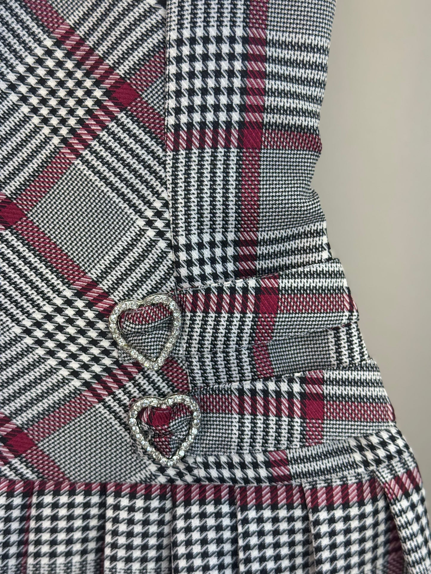 Vestido Teen Alfaiataria Com Blusa Detalhe Botões - Two In