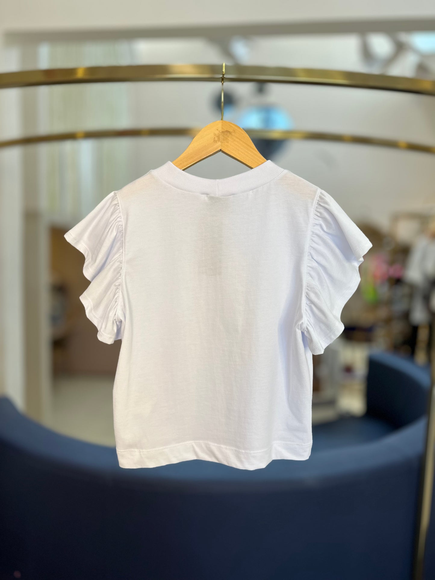 Camiseta Teen Cropped Strass - Two In