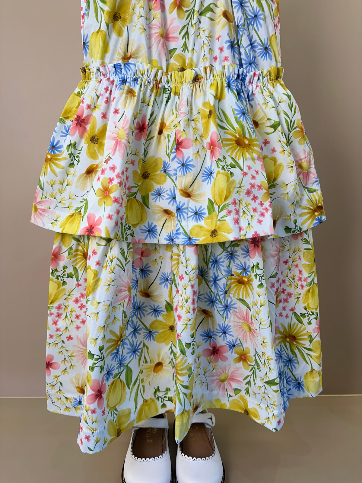 Vestido Infantil Tricoline Estampa Floral - Animê