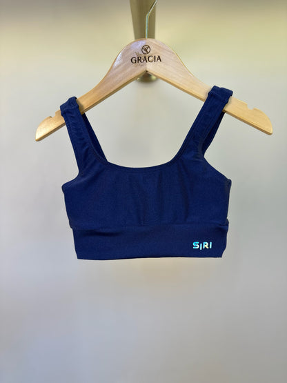 Conjunto Infantil Top Luciana Trilobal e Saia-shorts Larissa New Trip Marinho - Siri Sport